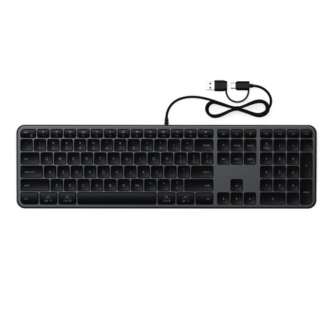 Satechi Slim LX3 USB-C Wired Keyboard (Space Black)