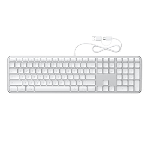 Satechi Slim LX3 USB-C Wired Keyboard (Silver)