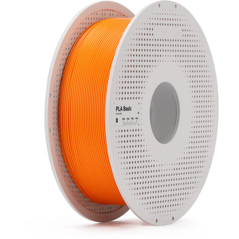 Bambu Lab  PLA Basic 3D Printer Filament With Spool (Pumpkin Orange) [1kg]