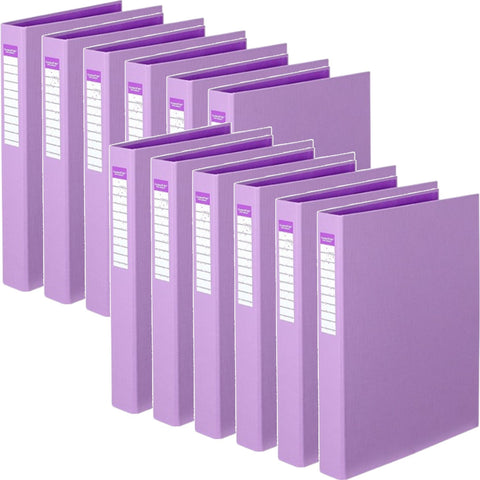 Colourhide Ring Binder PE 2D 25mm A4 Box of 12 (Purple)