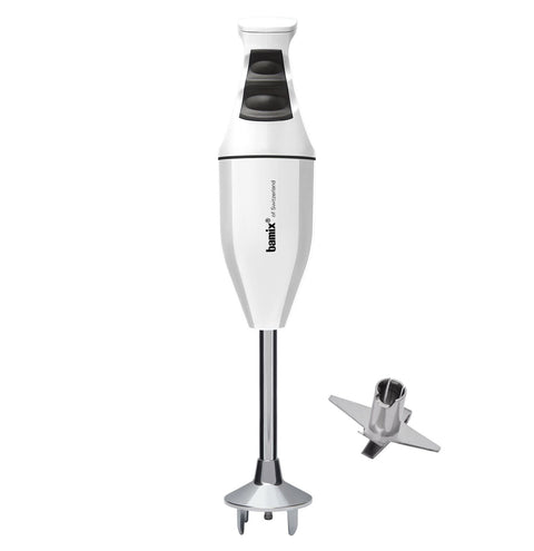 Bamix 140w Stainless Steel Classic Immersion Handheld Blender (White)