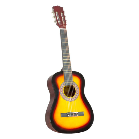 Karrera 34in Acoustic Childrens Wooden Guitar (Sunburst)