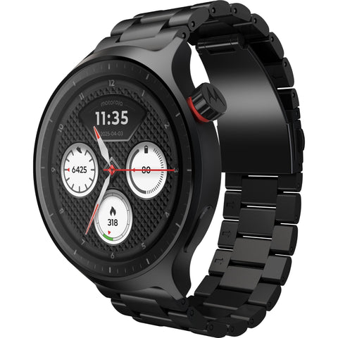 moto Smart Watch (Stainless Steel Black)