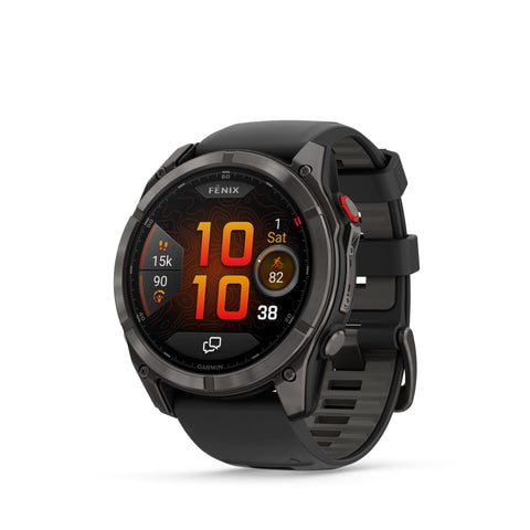 Garmin Fenix 8 Pro 51mm AMOLED Sapphire Edition Carbon Grey Titanium with Black + Pebble Grey Band