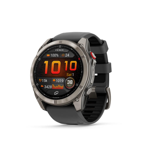 Garmin Fenix 8 Pro 51mm AMOLED Sapphire Edition Titanium with Graphite + Black Band