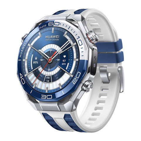 Huawei Watch Ultimate 2 (Blue with Blue & White Fluoroelastomer Strap)