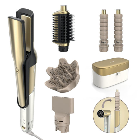 Shark Glam™ Hot Tool Air Drying & Styling System (Soft Gold)