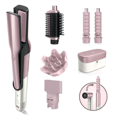 Shark Glam™ Hot Tool Air Drying & Styling System (Soft Pink)
