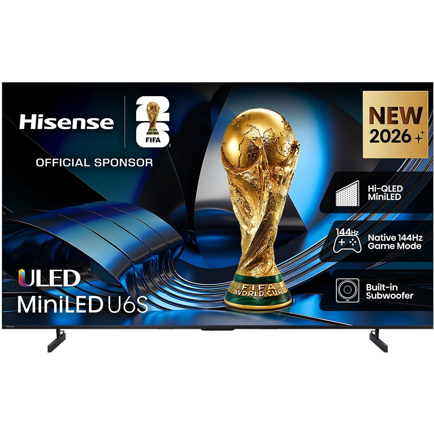 Hisense U6SAU ULED MiniLED Hi-QLED 144Hz 4K Smart AI TV