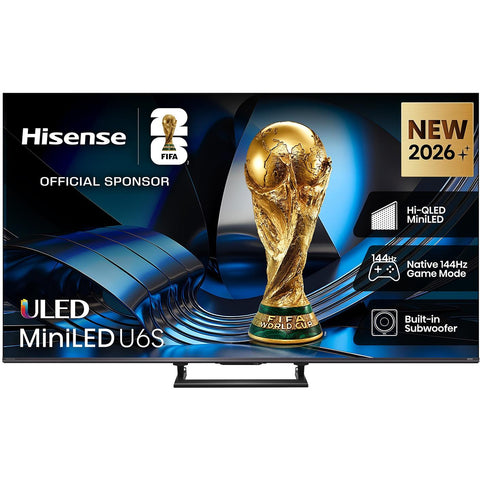 Hisense 85" U6SAU Mini-LED Hi-QLED 4K Smart AI TV [2026]