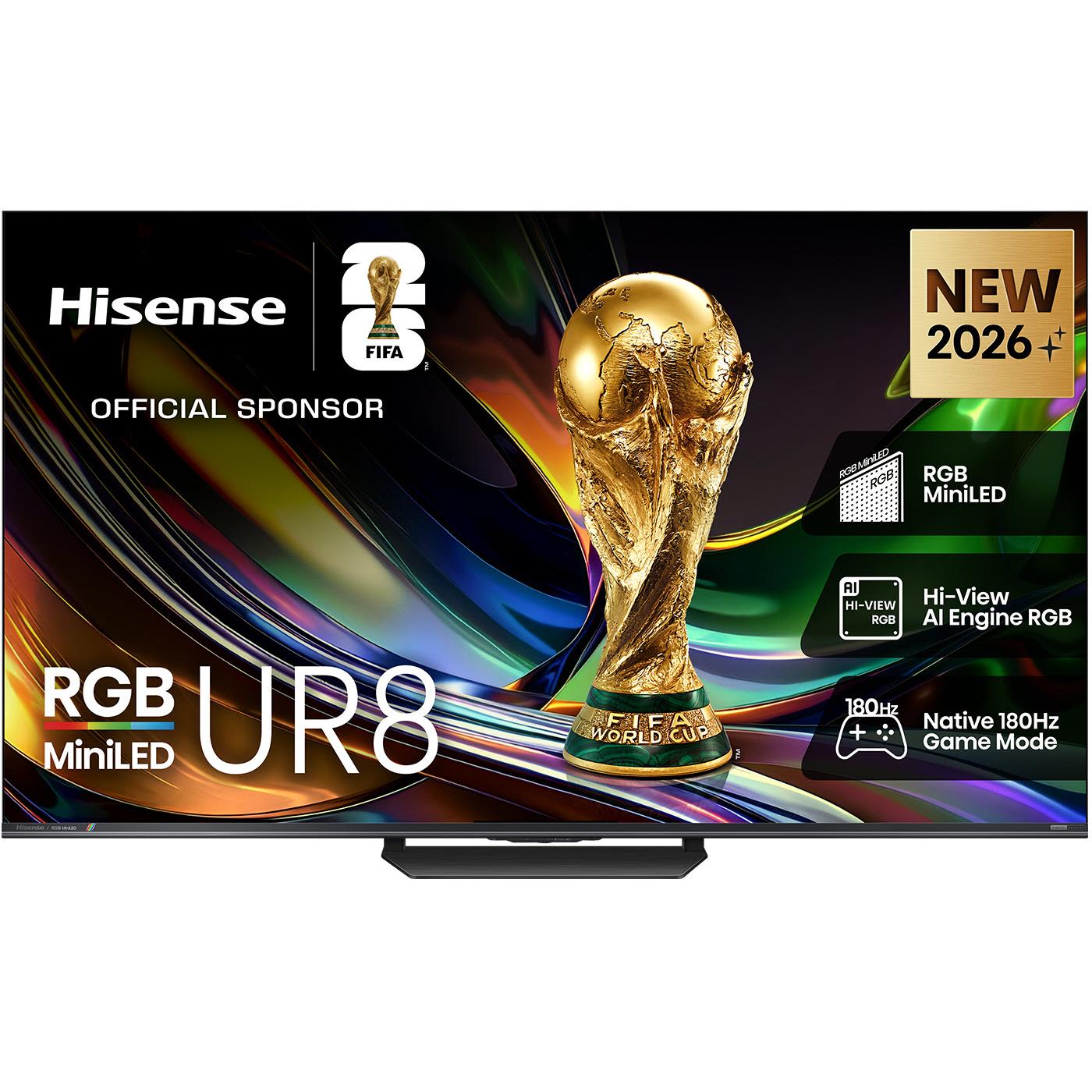 Hisense UR8 Smart 4K RGB MiniLED AI TV