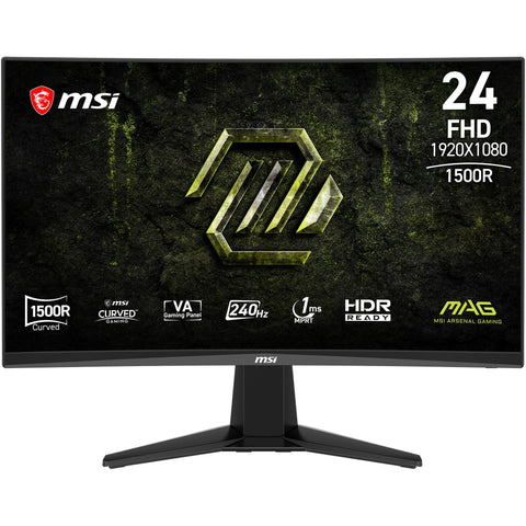 MSI MAG 245C 24" Full HD 240Hz Rapid VA Curved Gaming Monitor