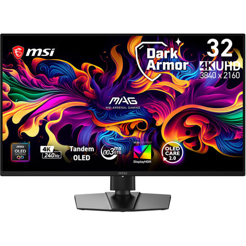 MSI MAG 321UP 32" 4K UHD 240Hz QD-OLED Gaming Monitor
