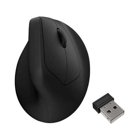 Keychron M5 PixArt 3950 8K Polling Rate Wireless Ergonomic Mouse (Black)