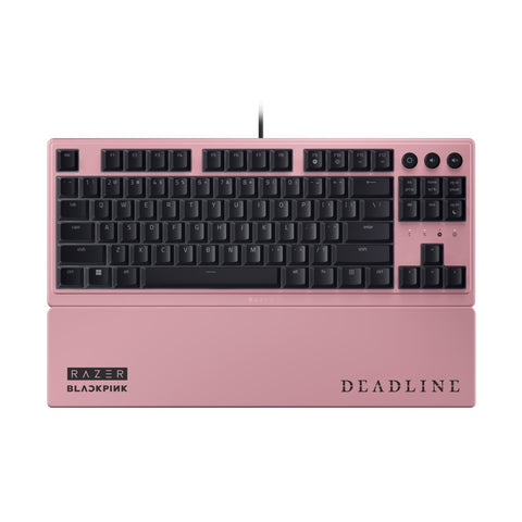 Razer Ornata V3 Tenkeyless Low Profile Gaming Keyboard Blackpink Edition (Pink)