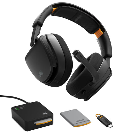 Glorious GHS Wireless InfinitePlay Gaming Headset for PC, PS5, PS4, Switch (Black)