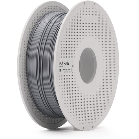 Bambu Lab PLA Matte 3D Printer Filament With Spool (Ash Grey) [1kg]