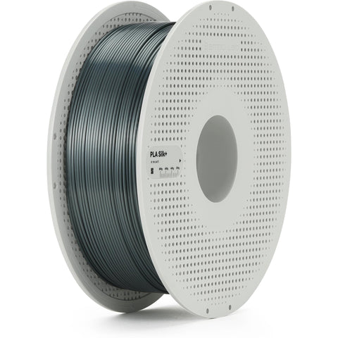 Bambu Lab PLA Silk+ 3D Printer Filament With Spool (Titan Grey) [1kg]