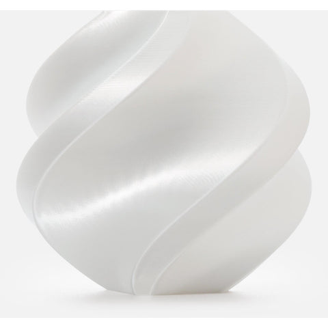 Bambu Lab PLA Silk+ 3D Printer Filament With Spool (White) [1kg]