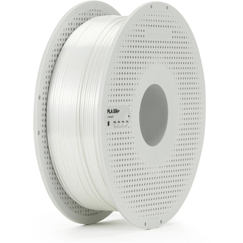 Bambu Lab PLA Silk+ 3D Printer Filament With Spool (White) [1kg]