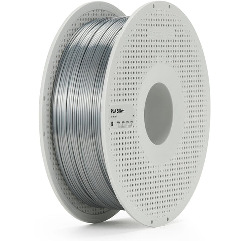 Bambu Lab PLA Silk+ 3D Printer Filament With Spool (Silver) [1kg]