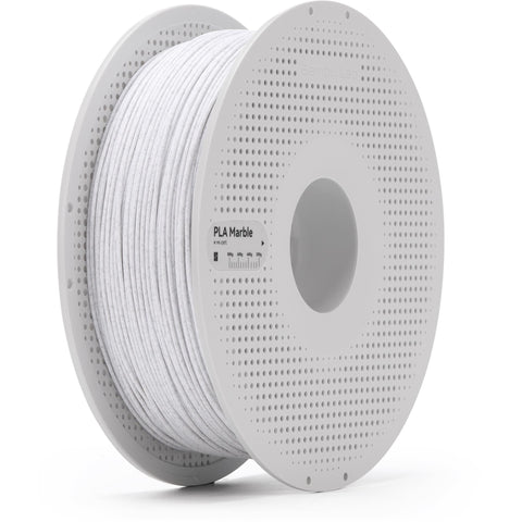 Bambu Lab PLA Marble 3D Printer Filament With Spool (White) [1kg]