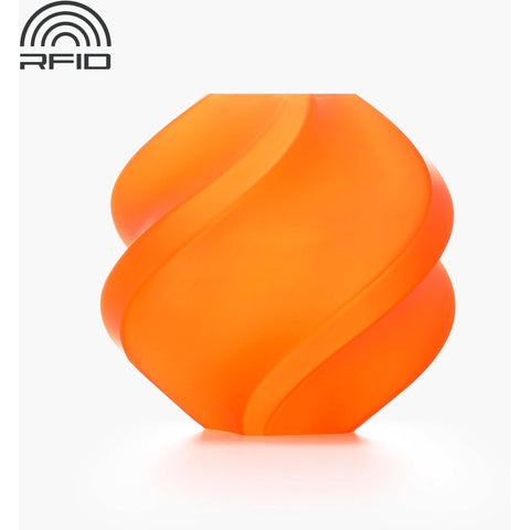 Bambu Lab PLA Translucent 3D Printer Filament With Spool (Orange) [1kg]