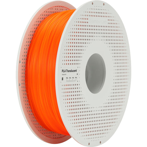 Bambu Lab PLA Translucent 3D Printer Filament With Spool (Orange) [1kg]