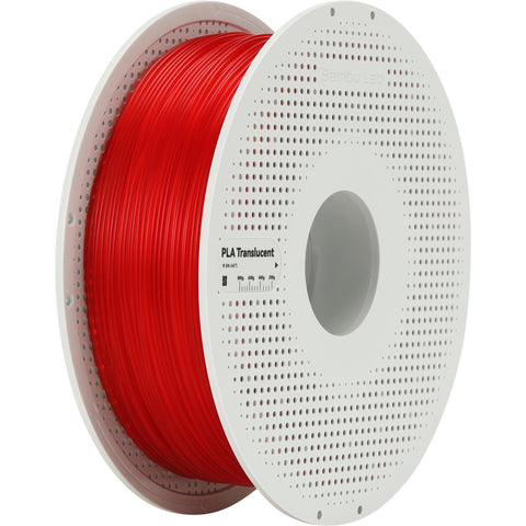 Bambu Lab PLA Translucent 3D Printer Filament With Spool (Red) [1kg]