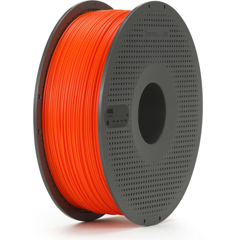 Bambu Lab ABS 3D Printer Filament With Spool (Orange) [1kg]