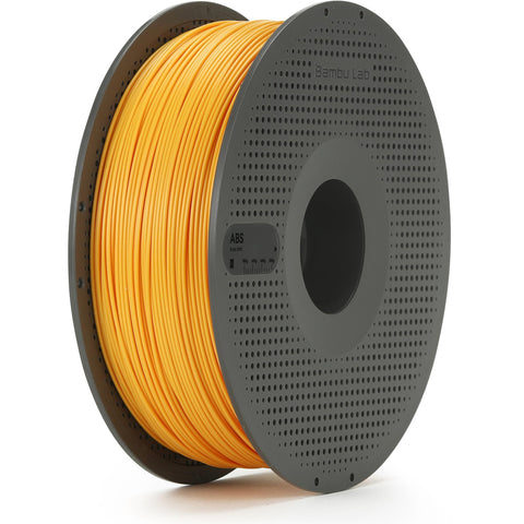 Bambu Lab ABS 3D Printer Filament With Spool (Tangerine Yellow) [1kg]