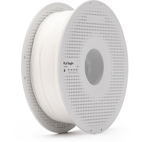 Bamulab PLA Tough+ 3D Printer Filament With Spool (White) [1kg]