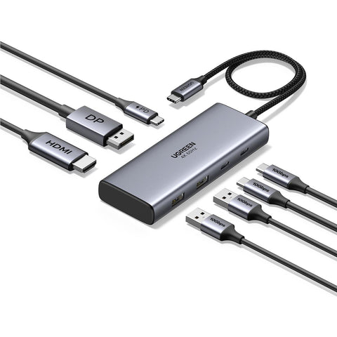 UGREEN Revodok Pro 7-in-1  DP 8K Dual Display USB-C Hub