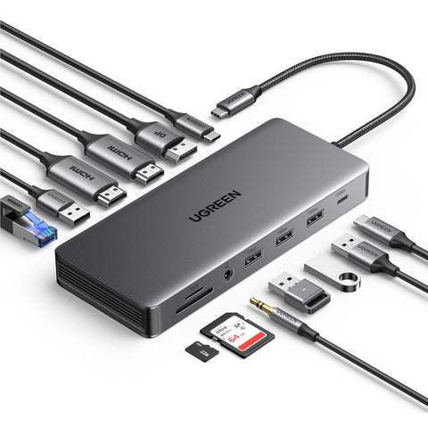 UGREEN Revodok Pro 13-in-1 Triple Display 4K USB-C Hub