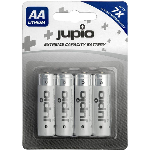 Jupio 4-Pack Non-Rechargeable Lithium Batteries AA VPE-12