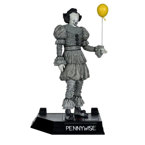 Welcome to Derry – Pennywise (Black & White) Movie Maniacs 6" Posed Figure