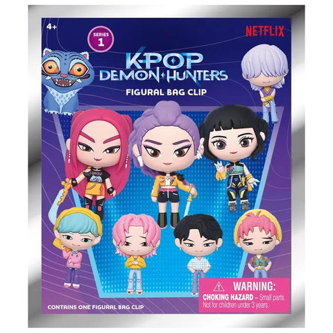 KPop Demon Hunters – 3D PVC Bag Clips S1 (Blind Bag)