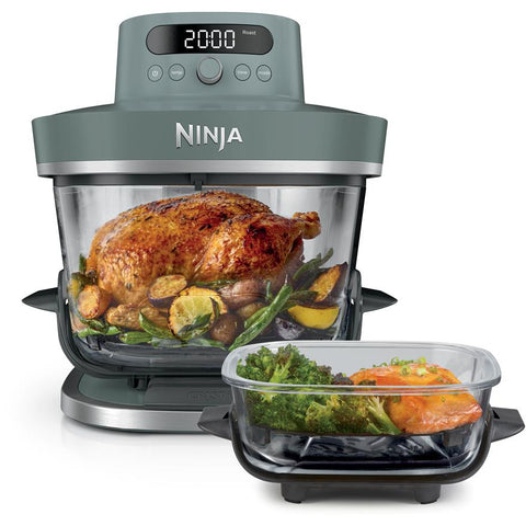 Ninja Crispi Pro 6-in-1 Countertop Glass Air Fryer (Ash Grey)