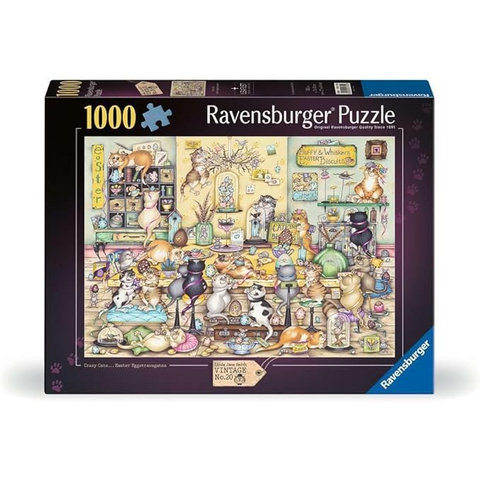 Ravensburger 1000-Pieces Crazy Cat's Easter Eggstravaganza Puzzle