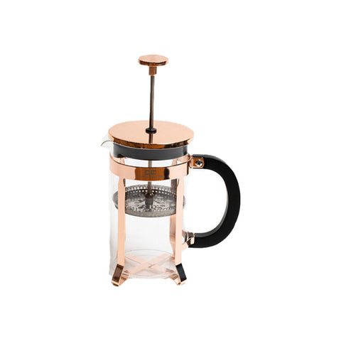 Coffee Culture Tea and French Glass Presser/Plunger with Handle 600mL Rose Gold