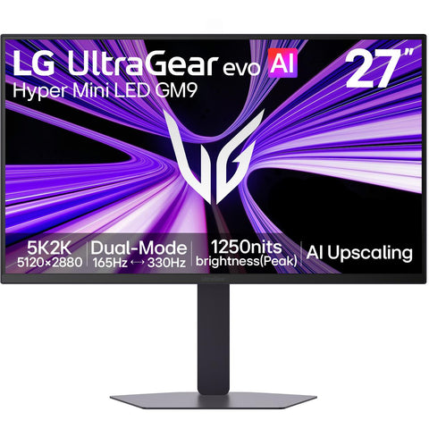 LG UltraGear Evo AI 27" Dual Mode 5K 165Hz/QHD 330Hz Mini LED Gaming Monitor