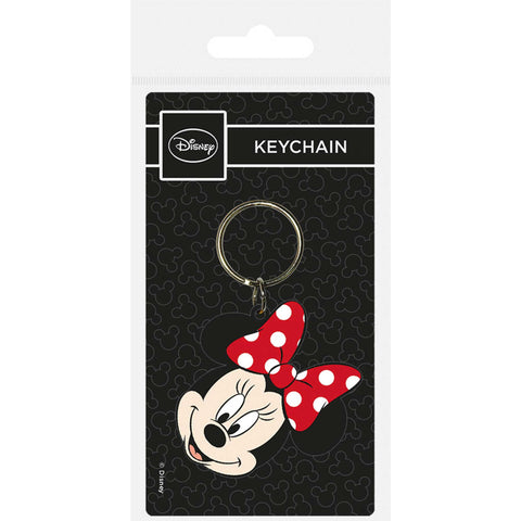Minnie Mouse - Face Moulded Keyring