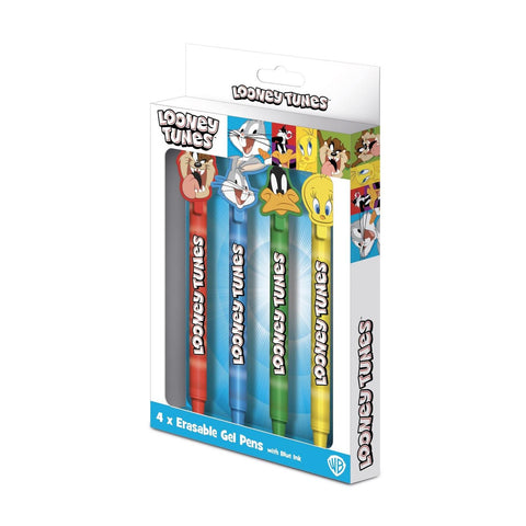 Looney Tunes - Erasable Gel Pen 4 Pack