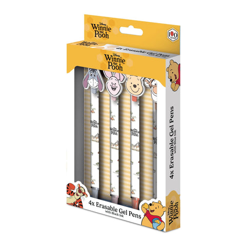 Winnie The Pooh - Characters Erasable Gel Pen 4 Pack