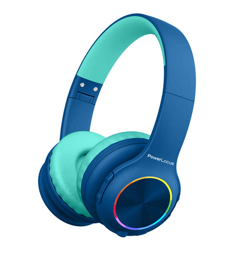 PowerLocus PLED Kids Bluetooth Headphone (Blue)