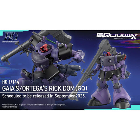 Bandai Hg 1/144 Gaia's/ortega's Rick Dom (Gq)