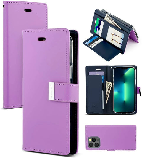 Goospery Rich Diary case for iPhone 15 Pro Max - Purple