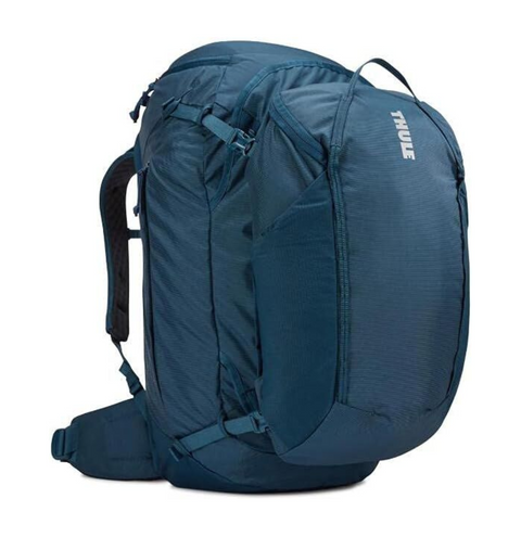 Thule 70L Womens Landmark Backpack Travel Hiking Bag with Laptop Sleeve in Majolica Blue