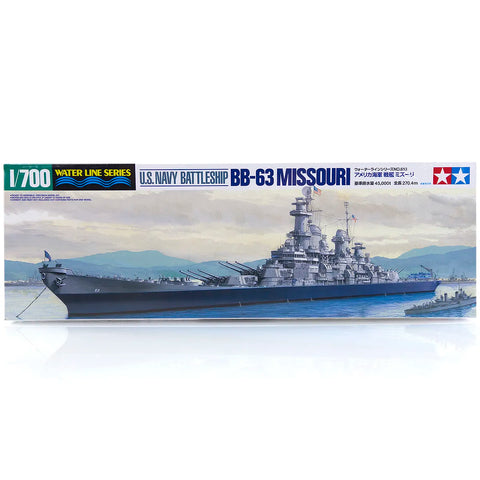 Tamiya 1/700 U.S. BB-63 Missouri Battleship (Waterline Series) Scaled Plastic Model Kit