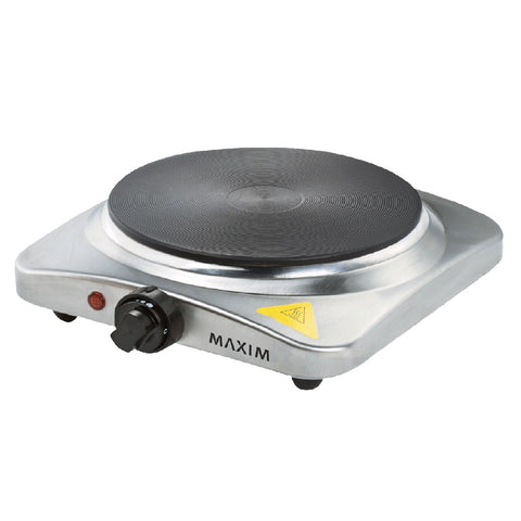 Maxim Kitchenpro Portable Hotplate Single Electric Cast Iron Cooking Stove 1500w